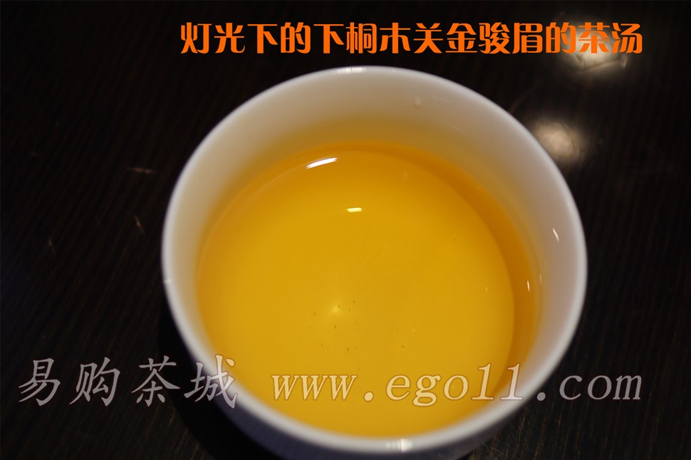 下桐木关金骏眉茶汤特写