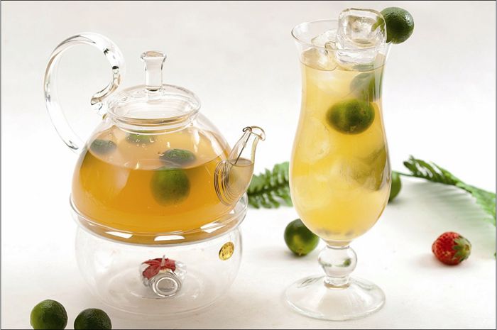 金桔与桂花茶汤